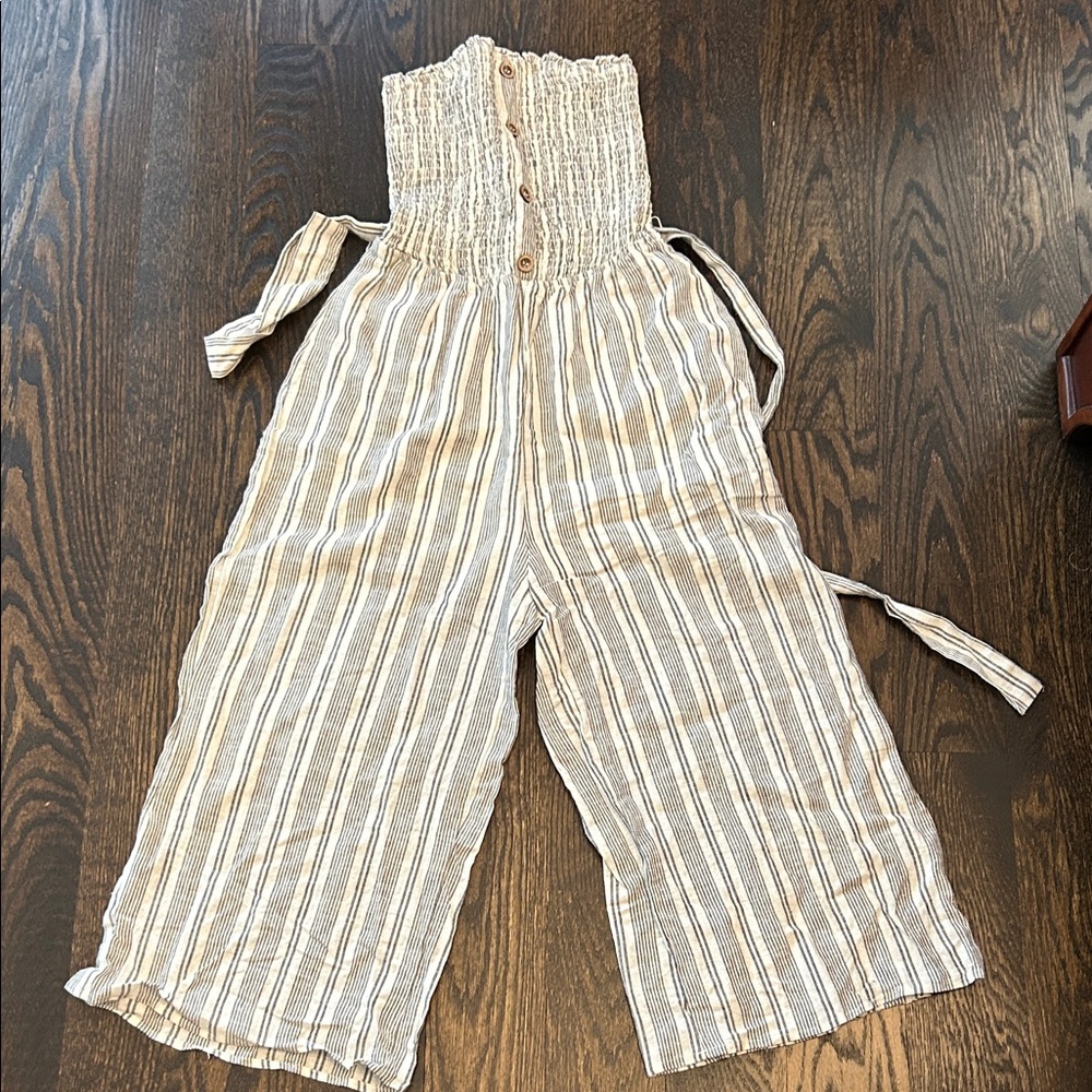 Garage Striped Sleeveless Jumpsuit
